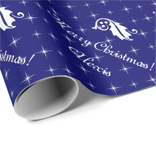Cadeau Papier d'emballage de beau Noël avec des