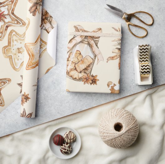 Cadeau Papier d'emballage de biscuits de Noël (Artisanat)