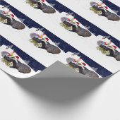 Cadeau Papier d'emballage de blaireaux de fête (Coin)