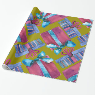 Cadeau Papier d'emballage de boîtes-cadeau peintes à la
