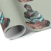 Cadeau Papier d'emballage de Bouddha de pierre gemme (Coin rond)