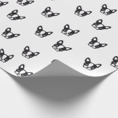 Cadeau Papier d'emballage de bouledogue français (Coin)