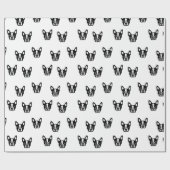 Cadeau Papier d'emballage de bouledogue français (Plat)