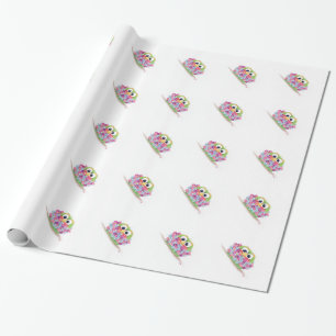 Cadeau Papier d'emballage de bouquet de pousse
