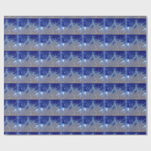 Cadeau Papier d'emballage de branches cristallines (mat)