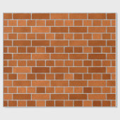 Cadeau Papier d'emballage de brique rouge (Plat)