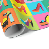 Cadeau Papier d'emballage de bruit de chaussures (Coin rond)