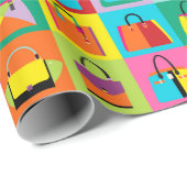 Cadeau Papier d'emballage de bruit de sacs féminins (Coin rond)