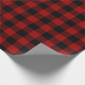 Cadeau Papier d'emballage de Buffalo de vacances rouges (Coin)