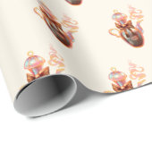 Cadeau Papier d'emballage de café (Coin rond)