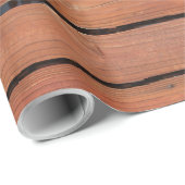 Cadeau Papier d'emballage de caisse en bois (Coin rond)