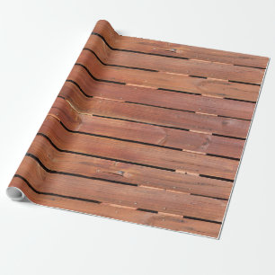 Cadeau Papier d'emballage de caisse en bois