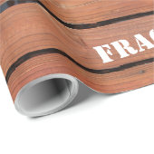 Cadeau Papier d'emballage de caisse en bois (Coin rond)