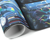 Cadeau Papier d'emballage de camion classique (Coin rond)