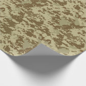 Cadeau Papier d'emballage de camouflage bronzage de (Coin)