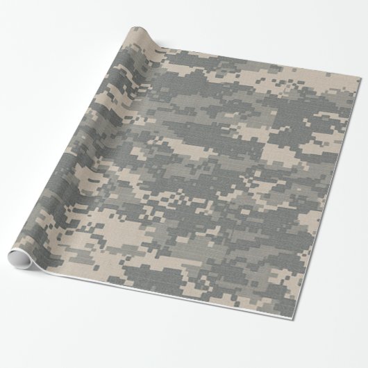 Cadeau Papier d'emballage de camouflage d'ACU Digital (Déroulé)
