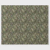 Cadeau Papier d'emballage de camouflage vert kaki (Plat)