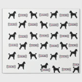 Cadeau Papier d'emballage de caniche (Plat)