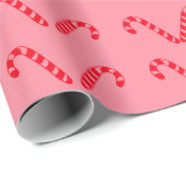 Cadeau Papier d'emballage de canne à bonbons (Coin rond)