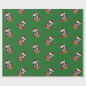 Cadeau Papier d'emballage de carlin (Plat)