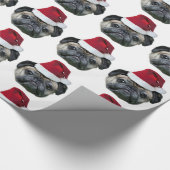 Cadeau Papier d'emballage de carlin de Noël (Coin)