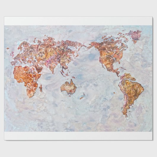 Cadeau papier d'emballage de carte (Plat)