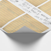 Cadeau Papier d'emballage de carte de bibliothèque (Coin)