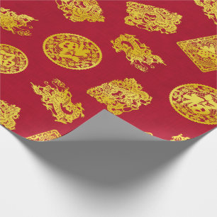 Cadeau Papier d'emballage de célébration chinoise
