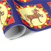 Cadeau Papier d'emballage de champion de Saddlebred (Coin rond)