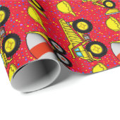 Cadeau Papier d'emballage de chantier de construction (Coin rond)