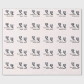 Cadeau Papier d'emballage de chat de Kitty (Plat)