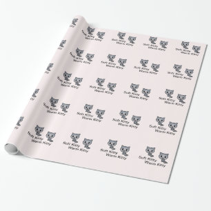 Cadeau Papier d'emballage de chat de Kitty