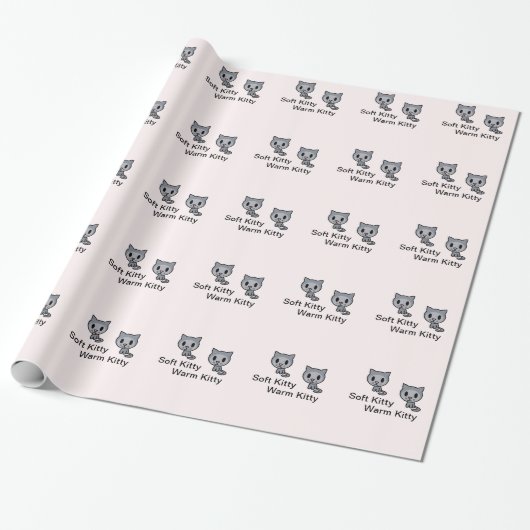 Cadeau Papier d'emballage de chat de Kitty (Déroulé)