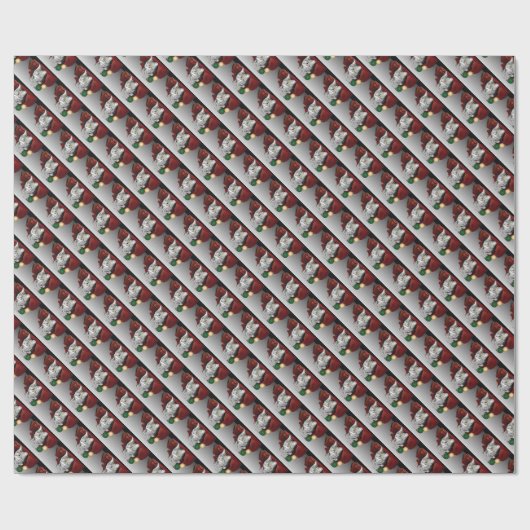 Cadeau Papier d'emballage de chat de Noël (Plat)