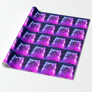 Cadeau Papier d'emballage de chat esthétique japonais Kaw