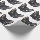 Cadeau Papier d'emballage de chat noir (Coin)