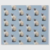 Cadeau Papier d'emballage de chat siamois (Plat)