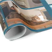 Cadeau Papier d'emballage de chats (Coin rond)