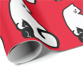 Cadeau Papier d'emballage de chats (Coin rond)