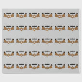 Cadeau Papier d'emballage de chats de Chanukah (Plat)