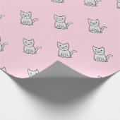 Cadeau Papier d'emballage de chats gris de Kitty (Coin)