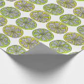 Cadeau Papier d'emballage de chaux de citron (Coin)
