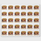 Cadeau Papier d'emballage de cheeseburger délicieux (Plat)
