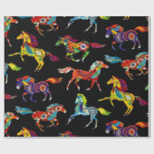 Cadeau Papier d'emballage de cheval (Plat)