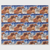 Cadeau Papier d'emballage de cheval Arabe (Plat)