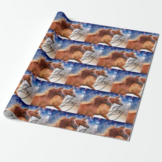 Cadeau Papier d'emballage de cheval Arabe (Déroulé)