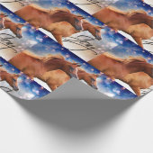 Cadeau Papier d'emballage de cheval Arabe (Coin)