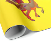 Cadeau Papier d'emballage de cheval d'anniversaire (Coin rond)