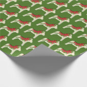 Cadeau Papier d'emballage de cheval de Dala de Noël (Coin)