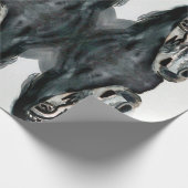 Cadeau Papier d'emballage de cheval noir (Coin)